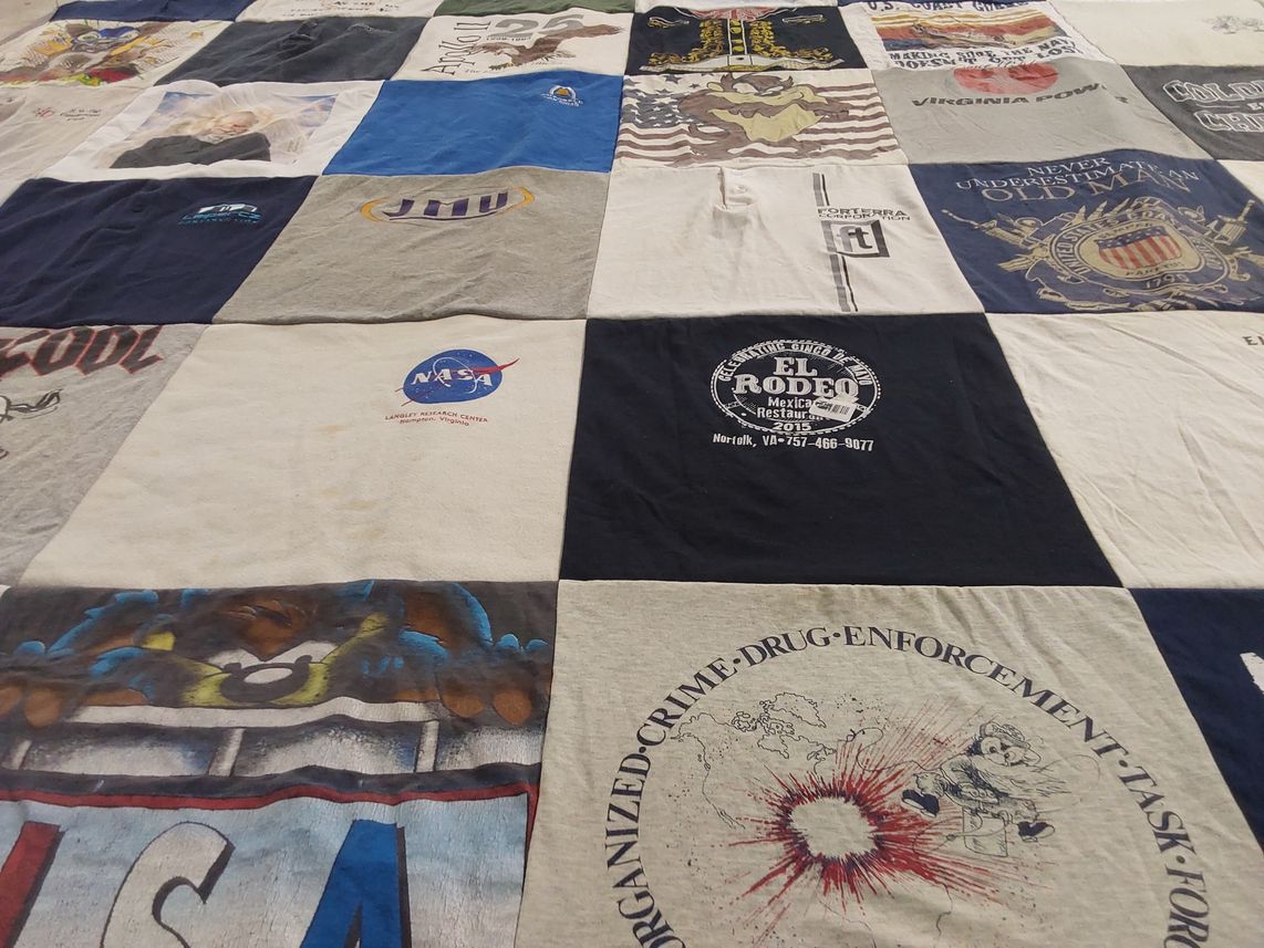 T-shirt quilt from james madison university by Catherine from VA