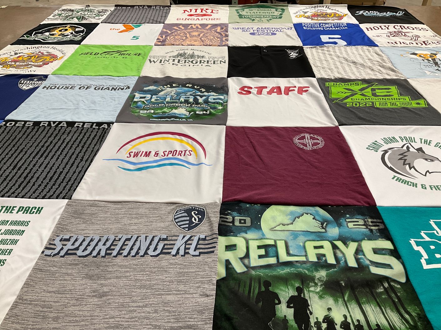 T-shirt quilt featuring sporting kansas city by Rachel from VA