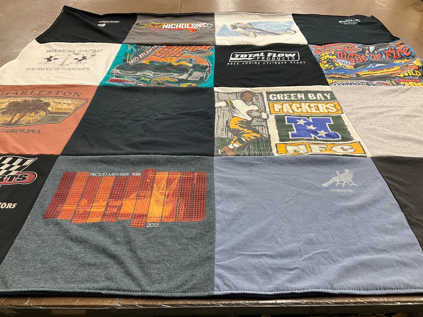 T-shirt quilt featuring green bay packers by Kellie  from DE