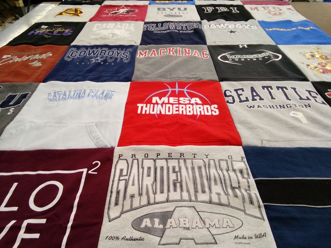 T-shirt quilt featuring mesa thunderbirds football by Renee from CA