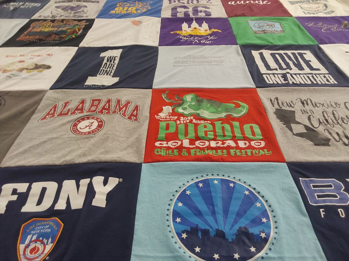 T-shirt quilt from university of alabama by Renee from CA