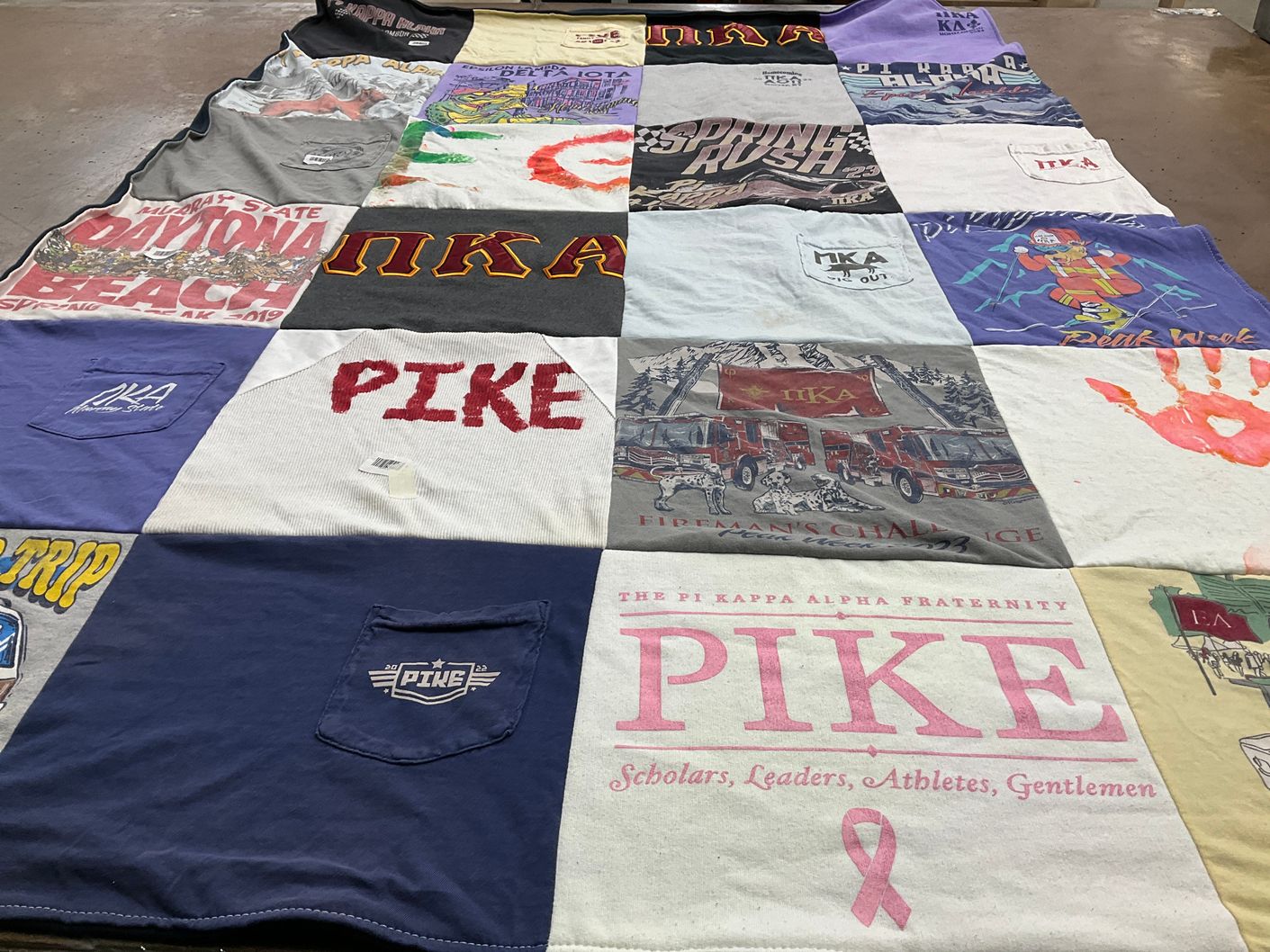 T-shirt quilt from midway state university by Christina from KY