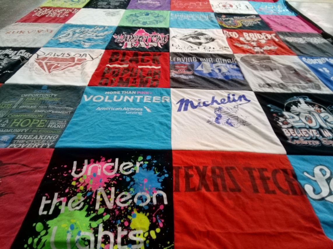 T-shirt quilt from texas tech university by Jah-Nii from TX