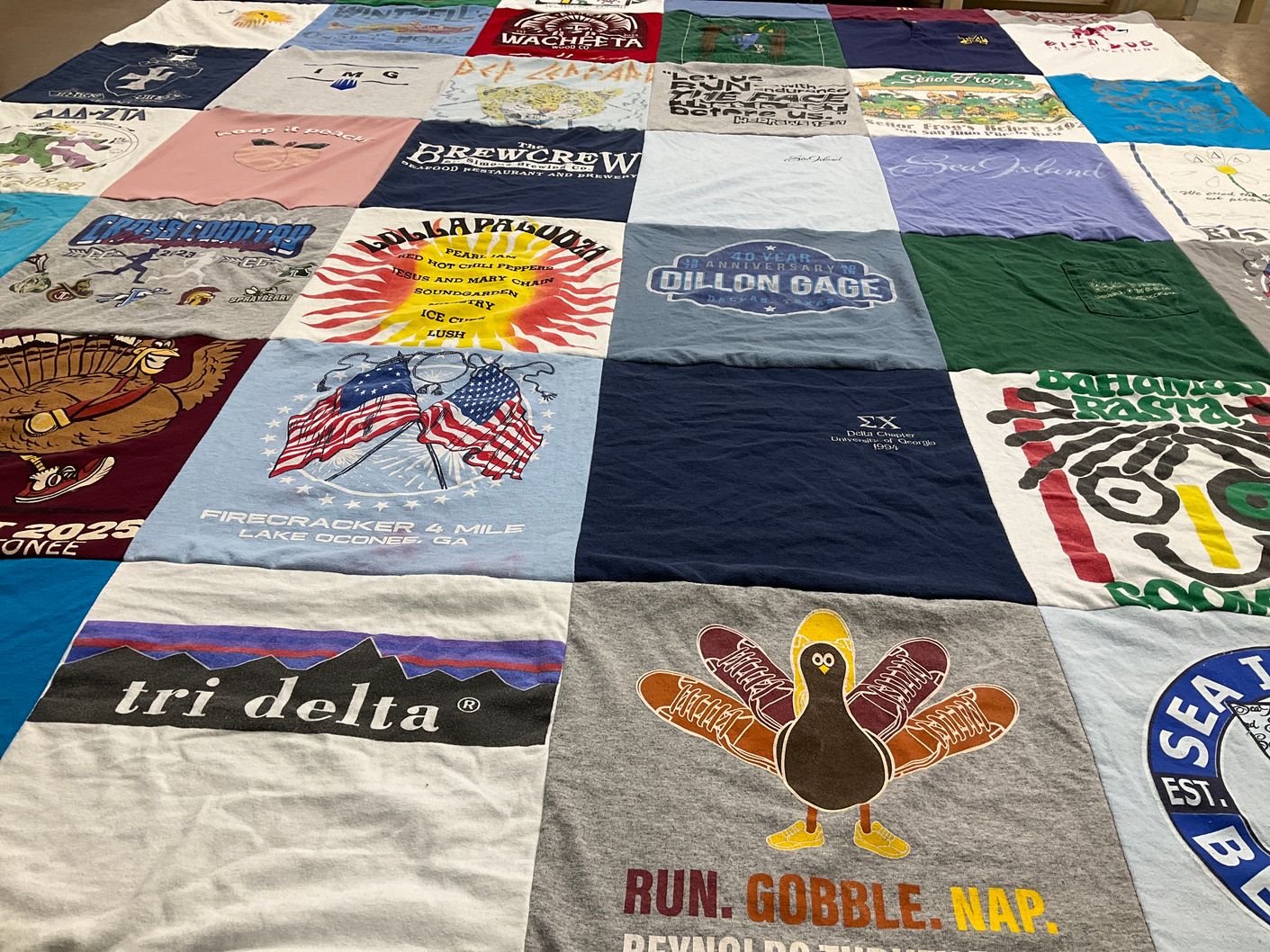 T-shirt quilt from university of georgia by Katherine from GA
