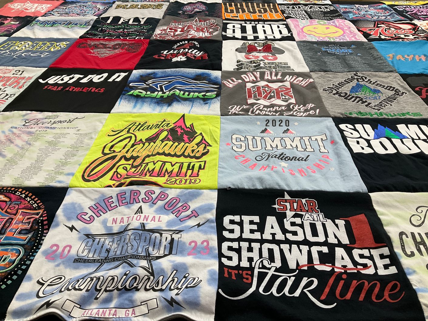 T-shirt quilt from atlanta jayhawks by Ashley from GA
