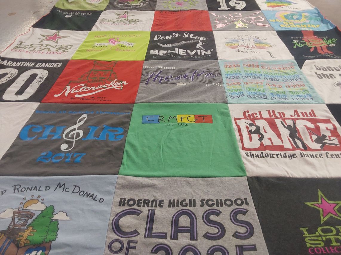T-shirt quilt from boerne high school by Angela from TX