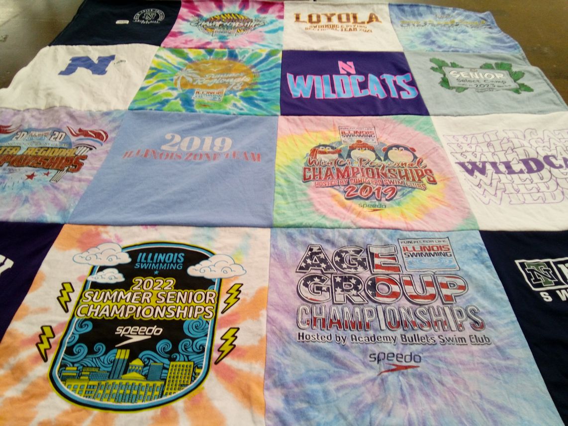 T-shirt quilt featuring northern illinois university wildcats by Eden from IL