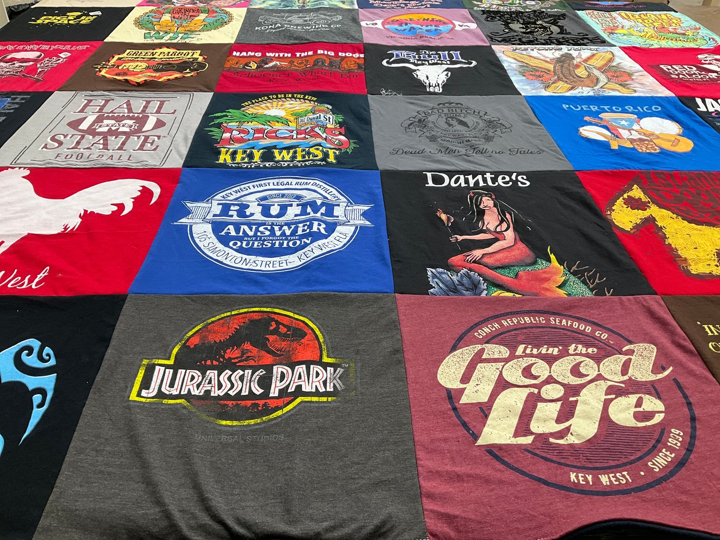 T-shirt quilt from mississippi state university by Cathleen from VA