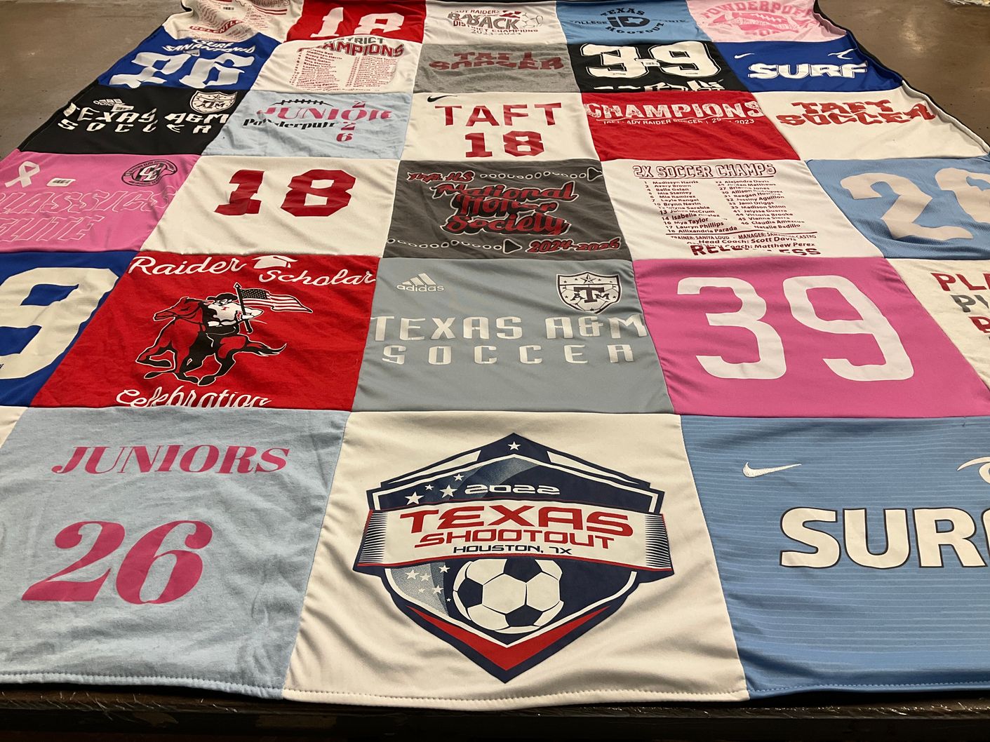 T-shirt quilt from texas a&m university by cassandra from TX