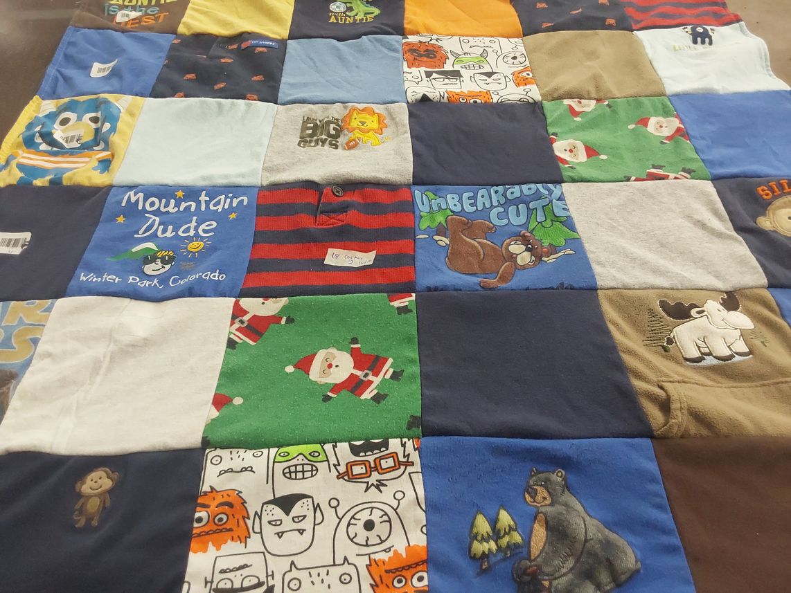 T-shirt quilt by David from CO