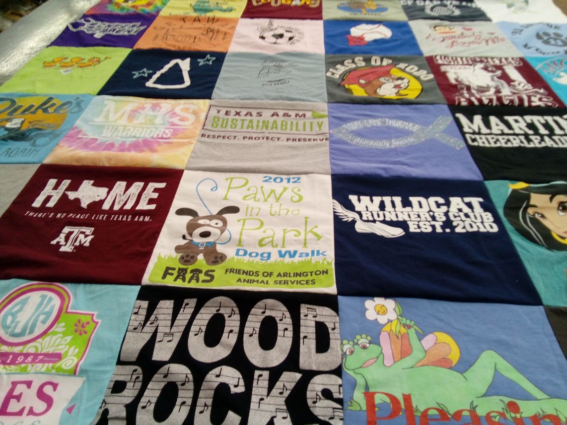 T-shirt quilt from texas a&m university by Shannon from TX
