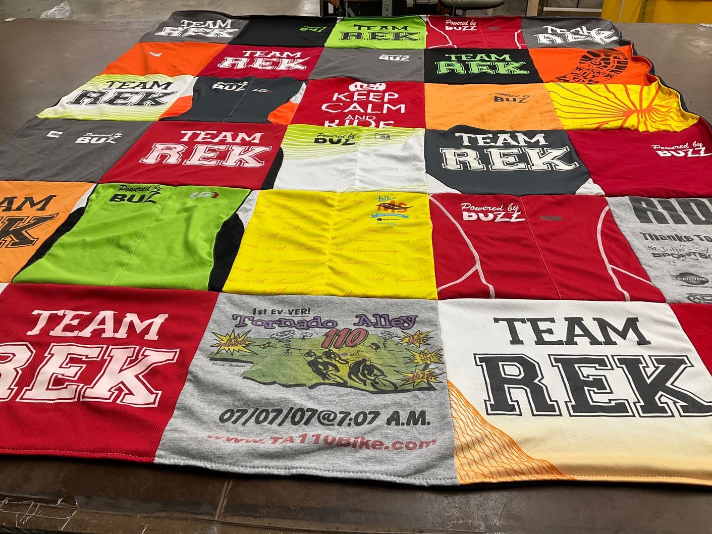 T-shirt quilt by Christine from MO