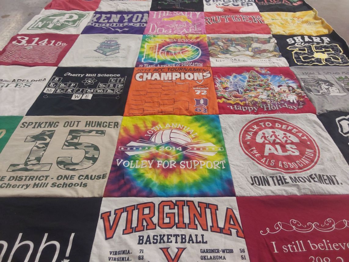 T-shirt quilt featuring virginia basketball by Kimberly from NJ