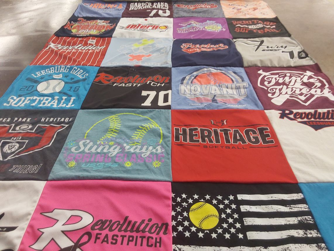T-shirt quilt from heritage high school, freedom high school by Robert from VA