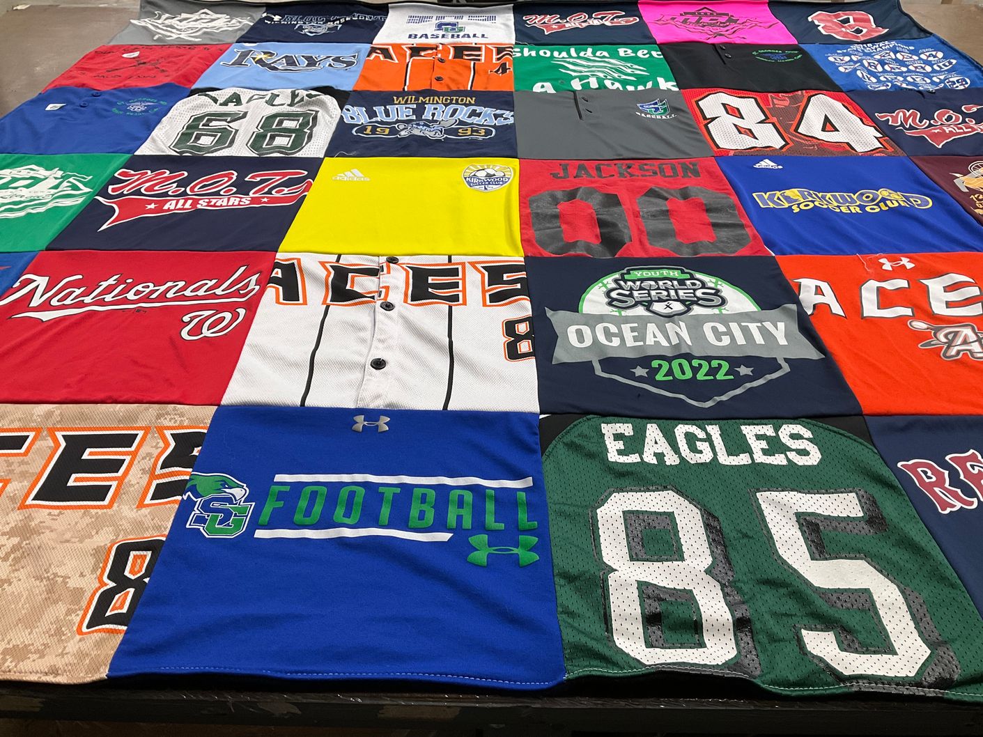 T-shirt quilt from southern college by Nicole from DE