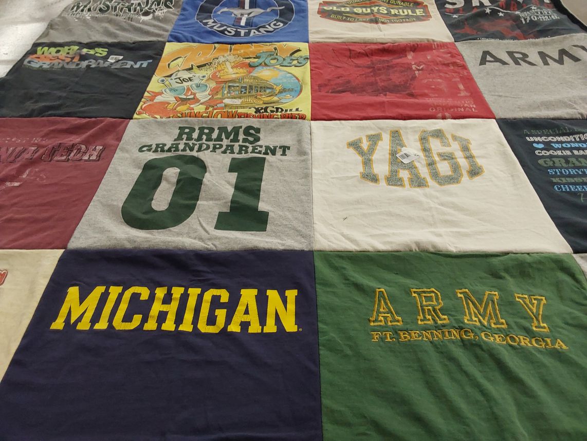 T-shirt quilt from michigan by Jennifer from GA