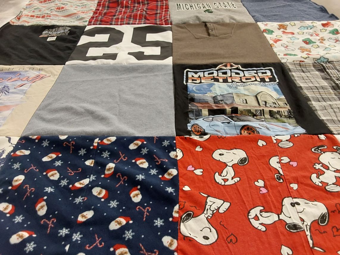 T-shirt quilt from michigan state university by Amy from MI