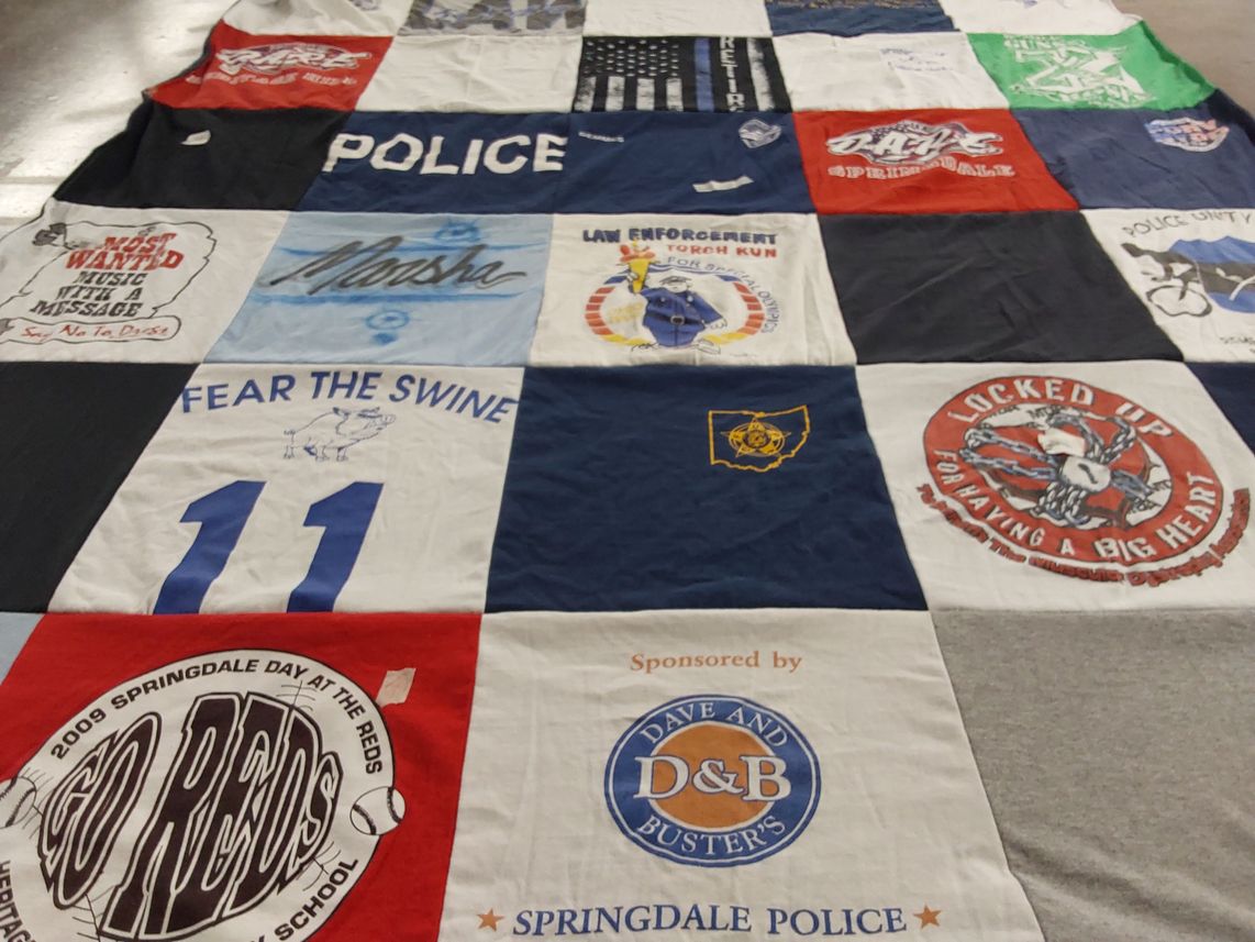 T-shirt quilt featuring cincinnati reds by Marsha from OH