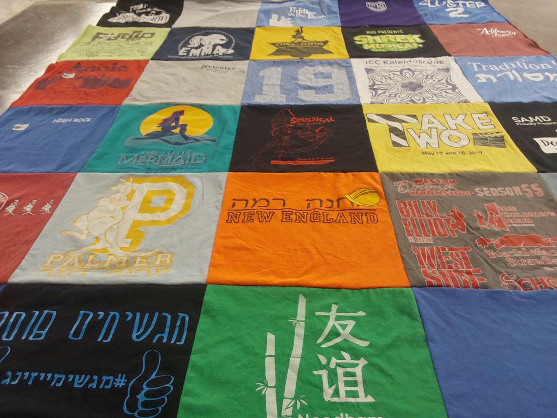 T-shirt quilt from palmer college, new england by Karen from MA