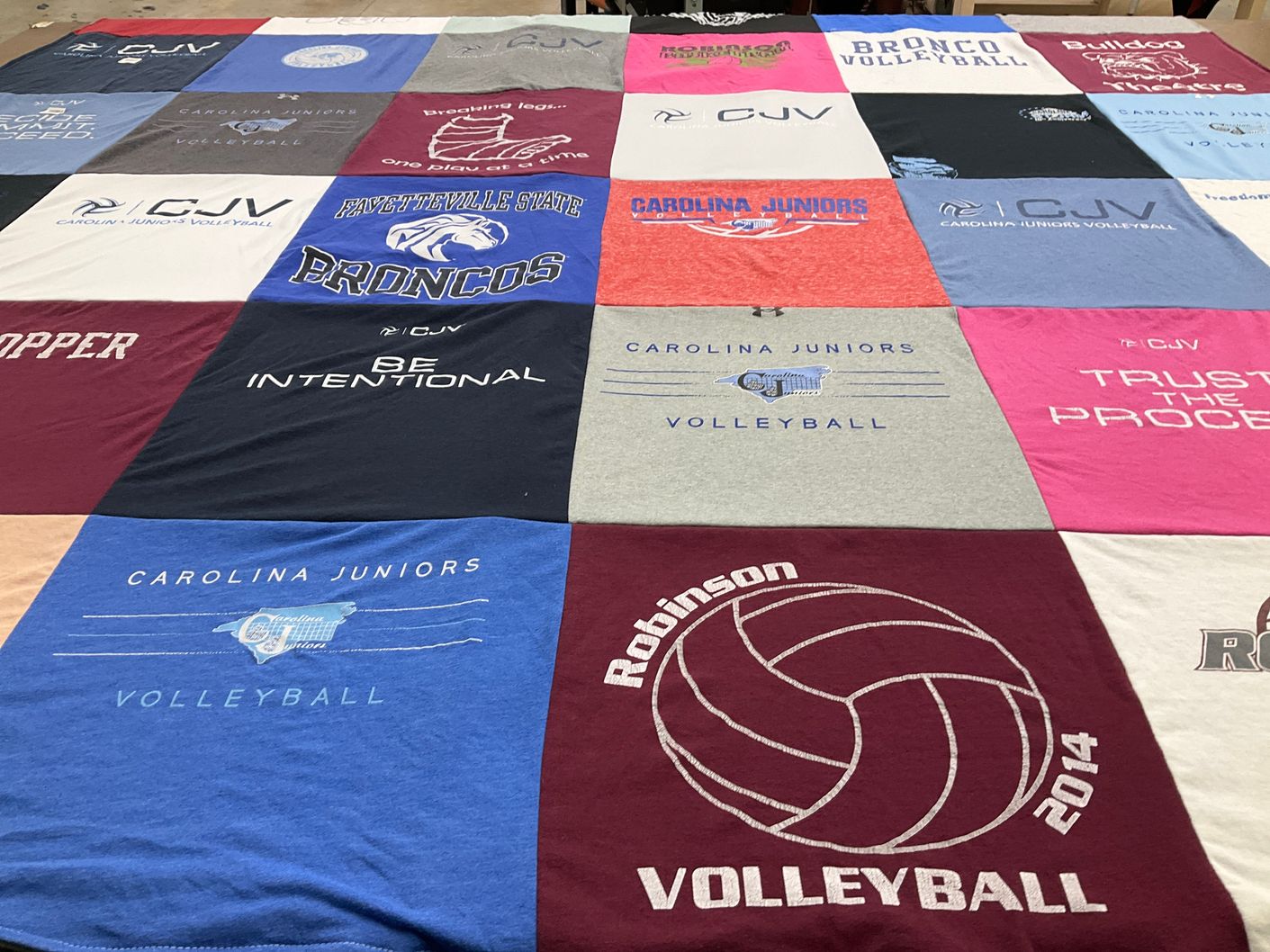 T-shirt quilt from fayetteville state university by Brandye from NC