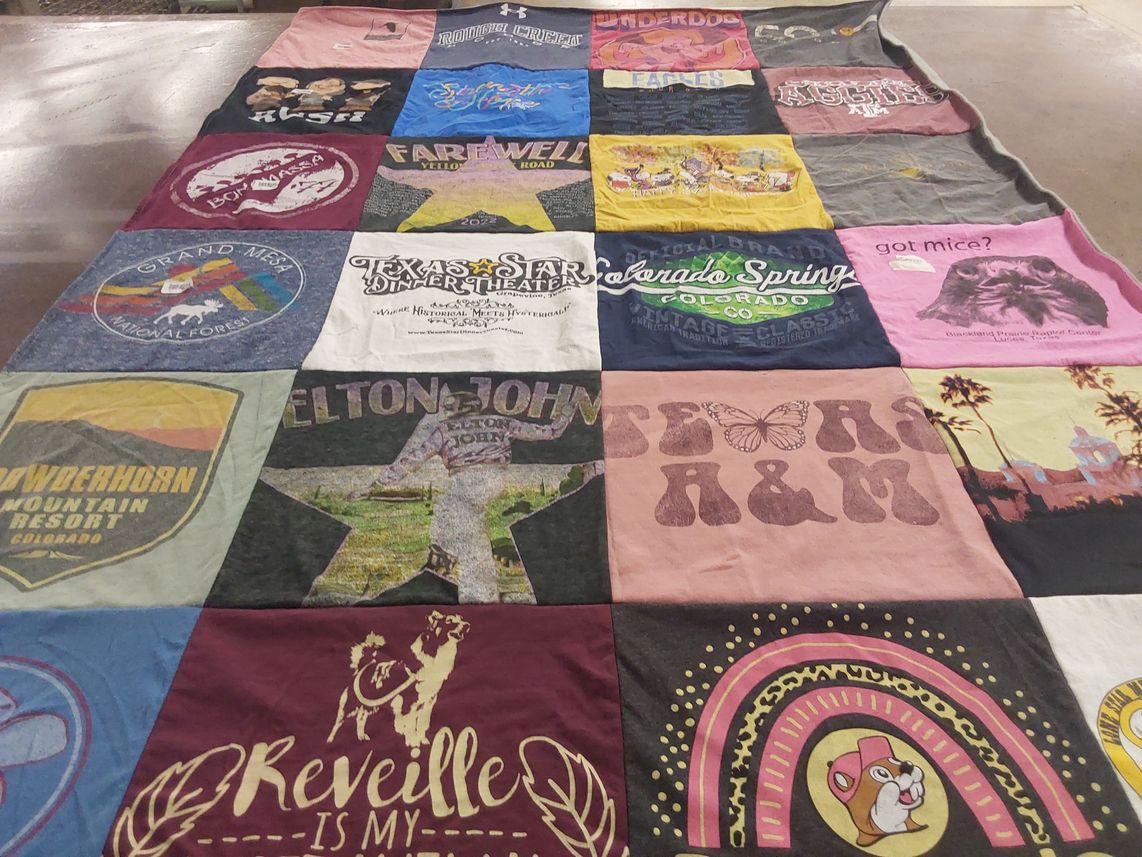 T-shirt quilt from texas a&m university by Brenda from TX