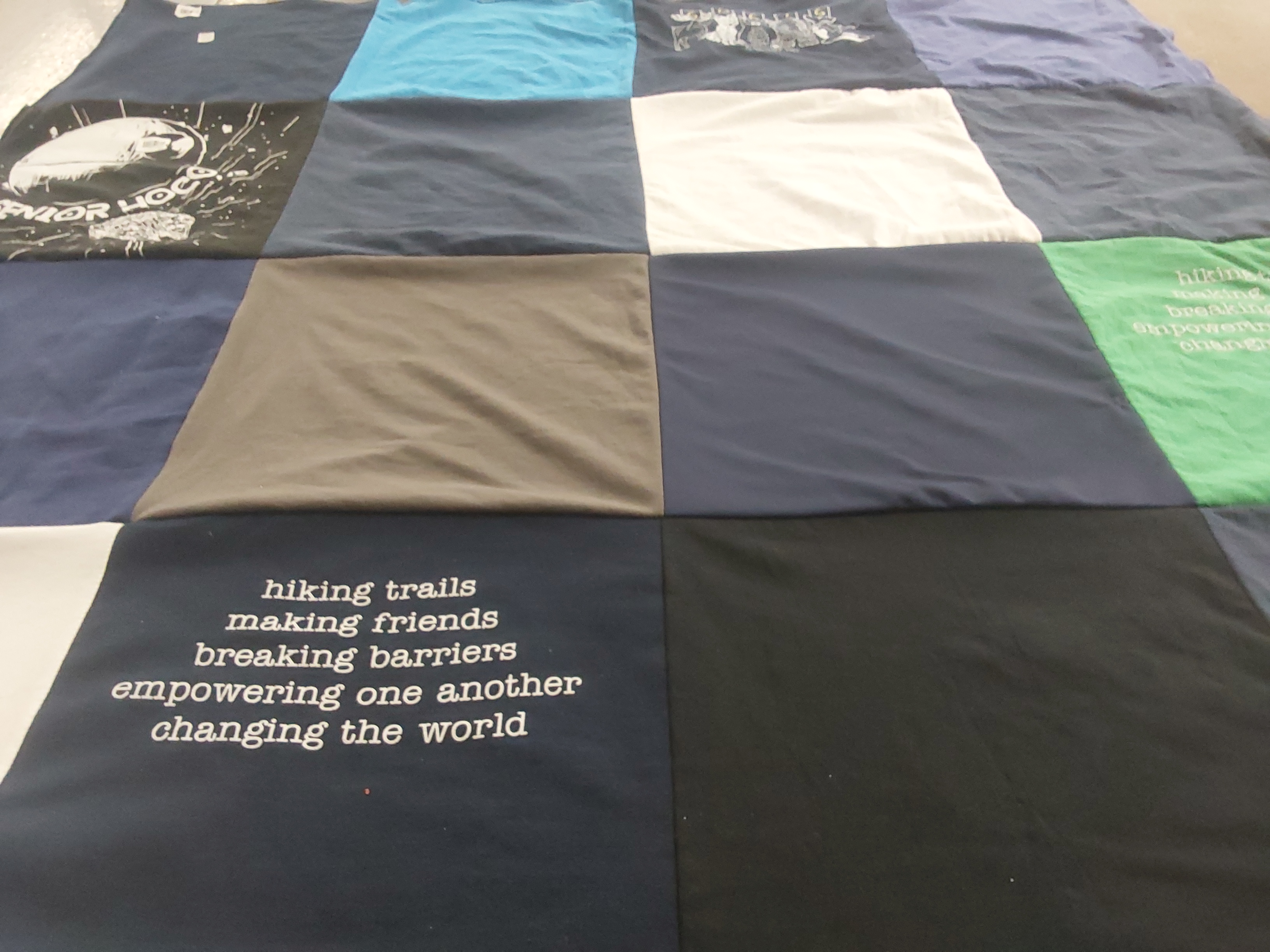 T-shirt quilt featuring branhm bruin by Ana from CA