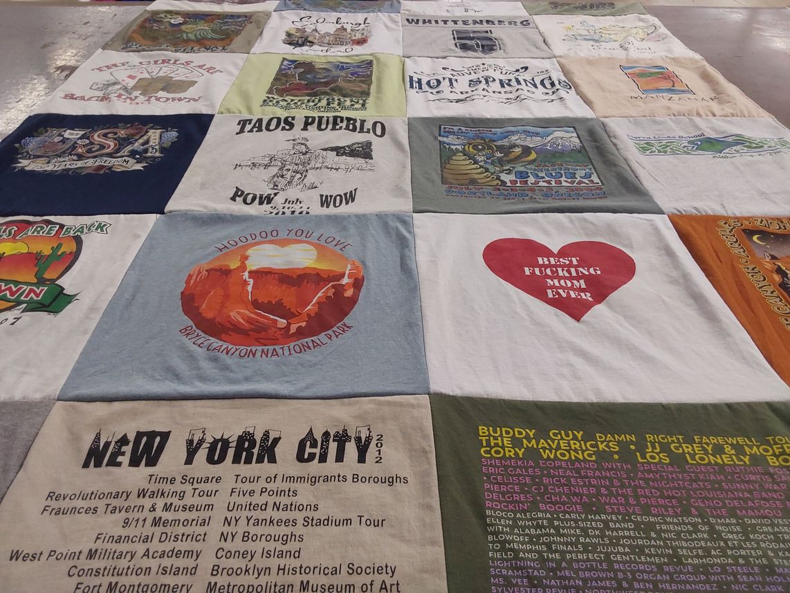 T-shirt quilt from whittenberg university by Andrea from CA