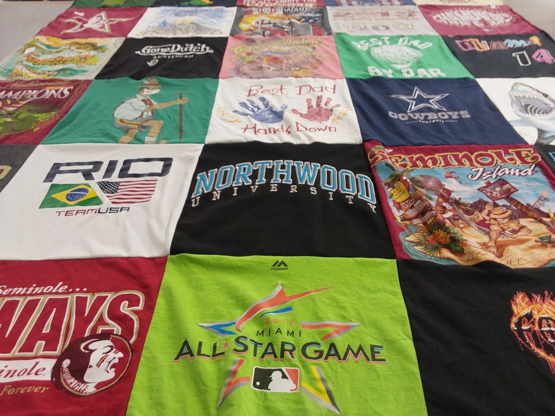 T-shirt quilt from northwood university by robert from FL