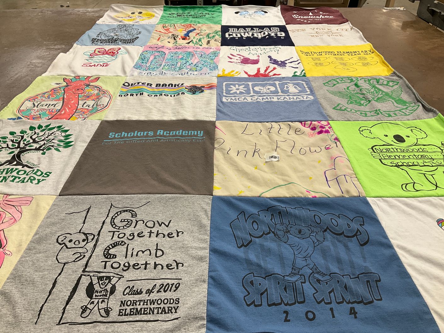 T-shirt quilt featuring dallas cowboys by Amy from NC