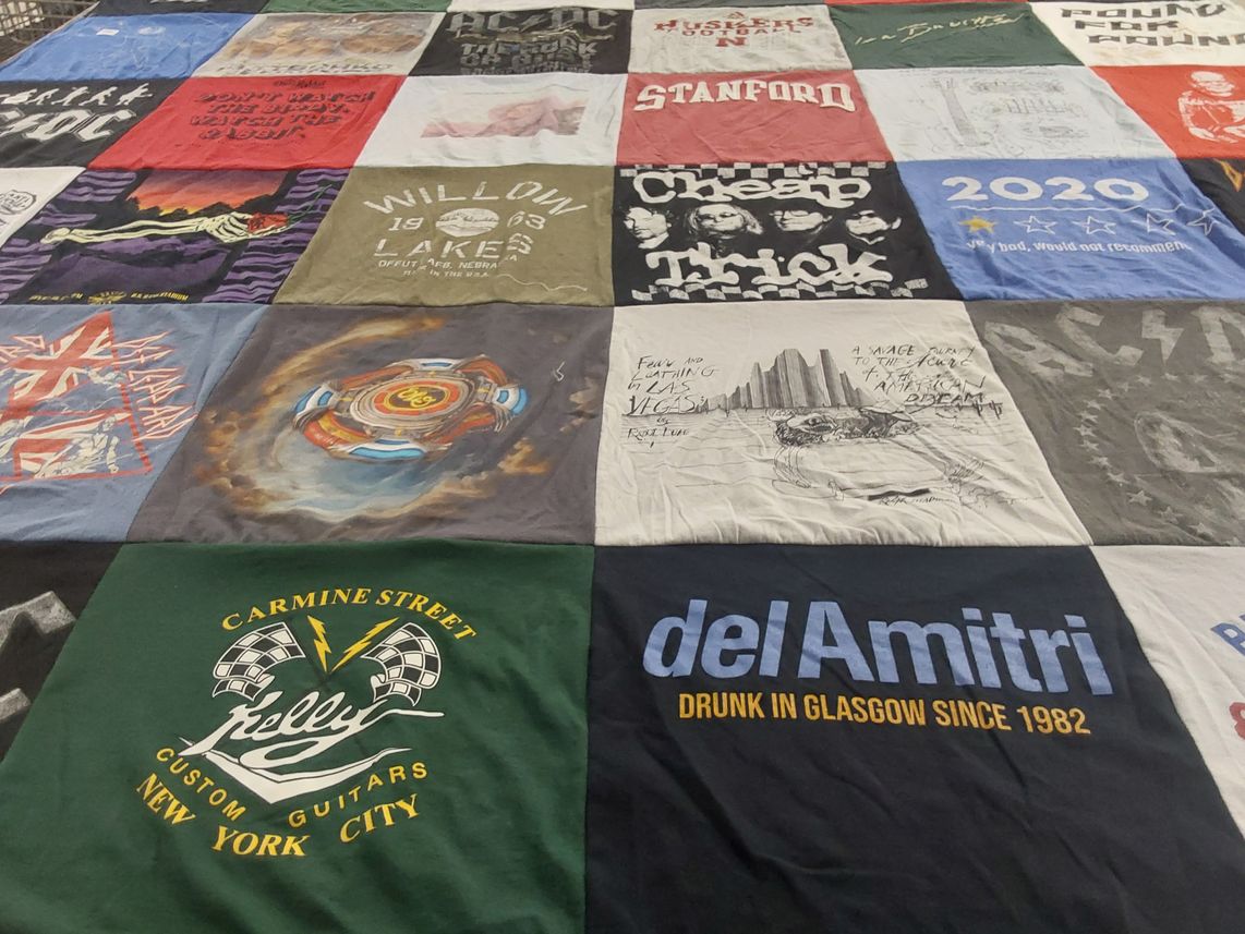 T-shirt quilt from stanford university by James from NH
