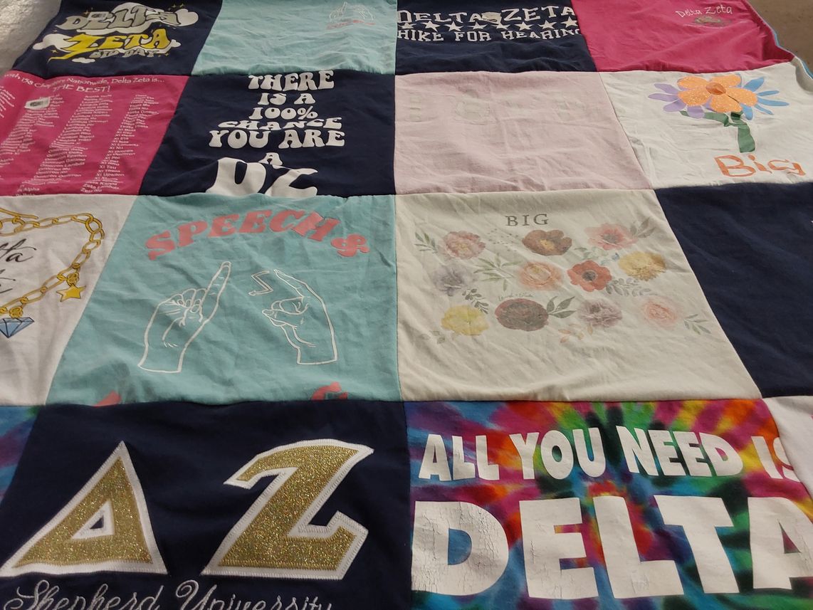 T-shirt quilt from shepherd university by Stephanie from WV