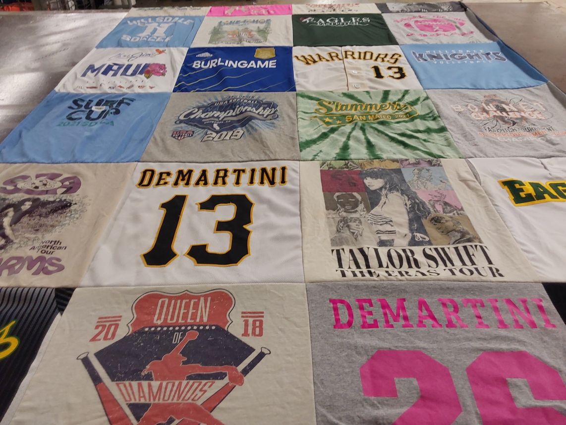 T-shirt quilt featuring stamford, knights by Megan from CA