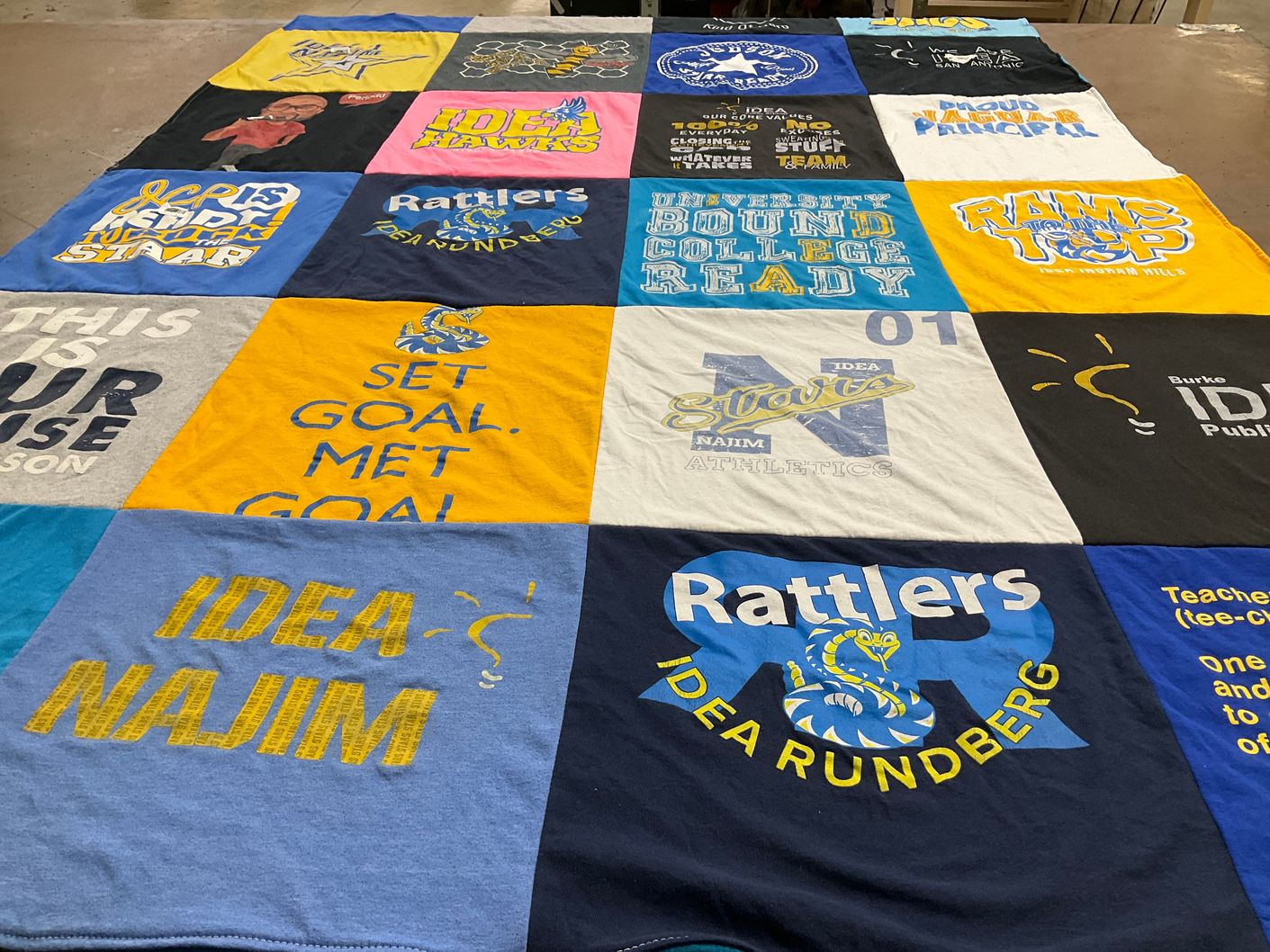 T-shirt quilt featuring rattlers by Stephen from TX