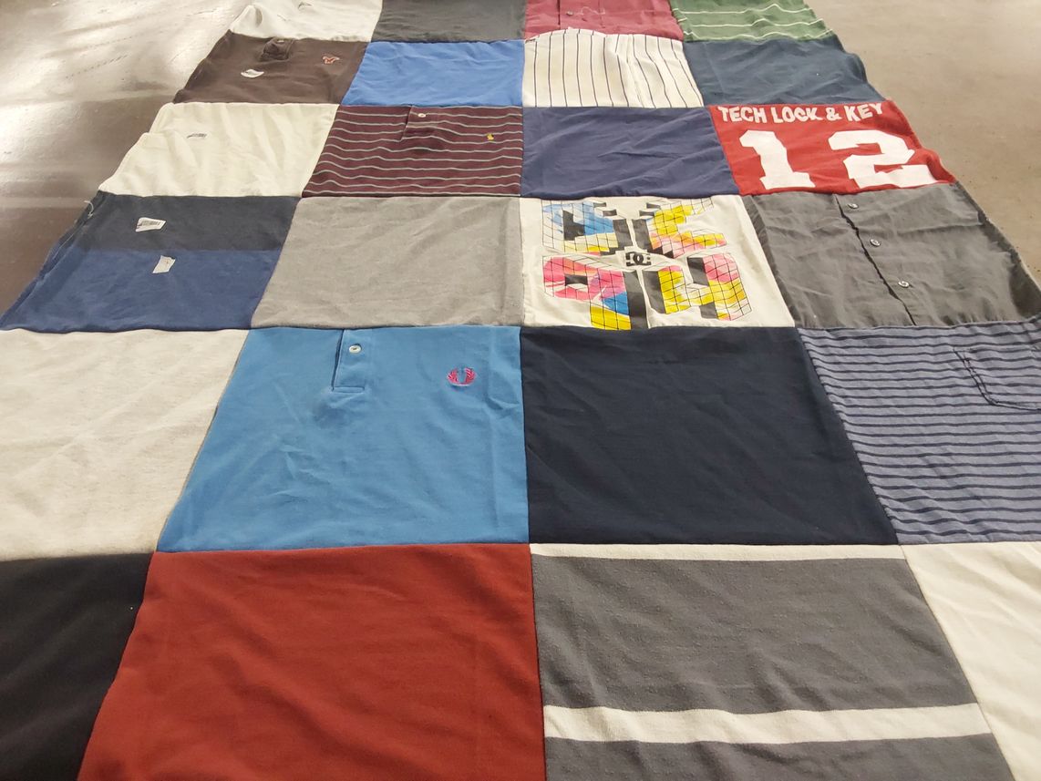 T-shirt quilt by Kendall from NY