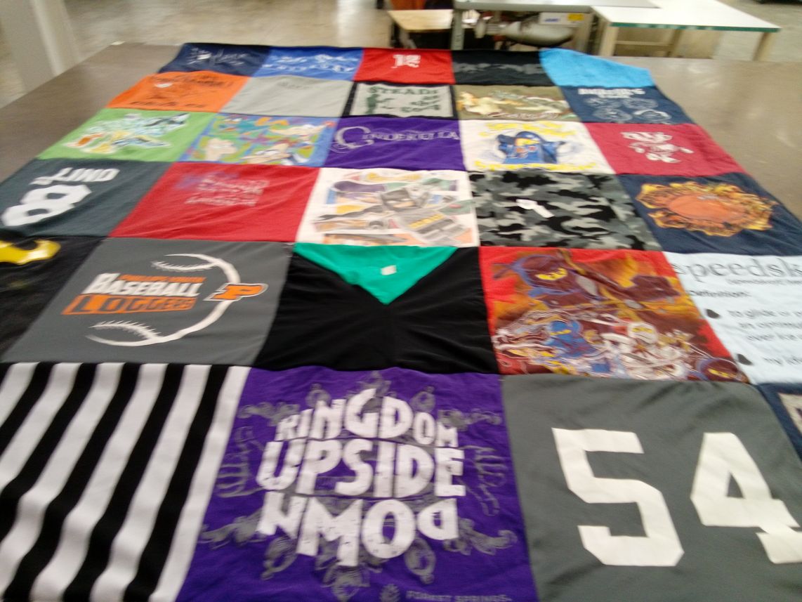 T-shirt quilt featuring pennsylvania loggers by Kelly from TX