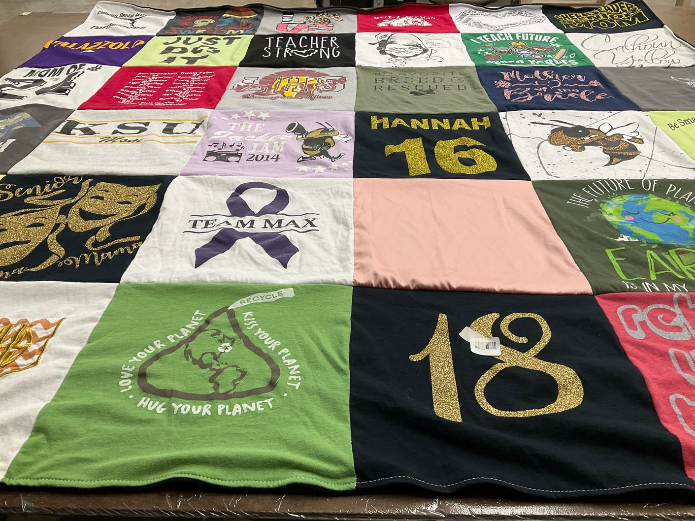 T-shirt quilt from kennesaw state university by Angie from GA
