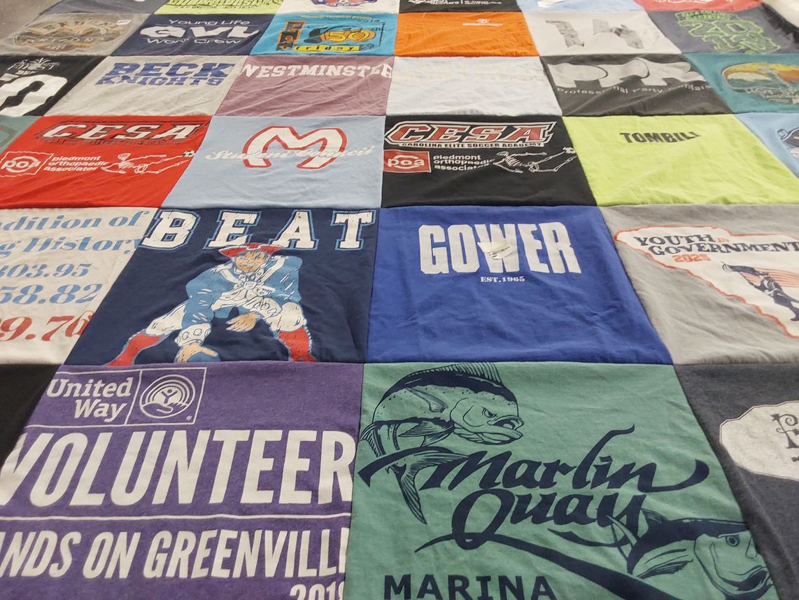 T-shirt quilt from westminster by Kim from SC