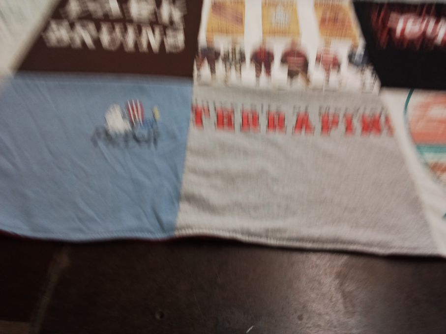 T-shirt quilt from university of maryland by robyn from MD