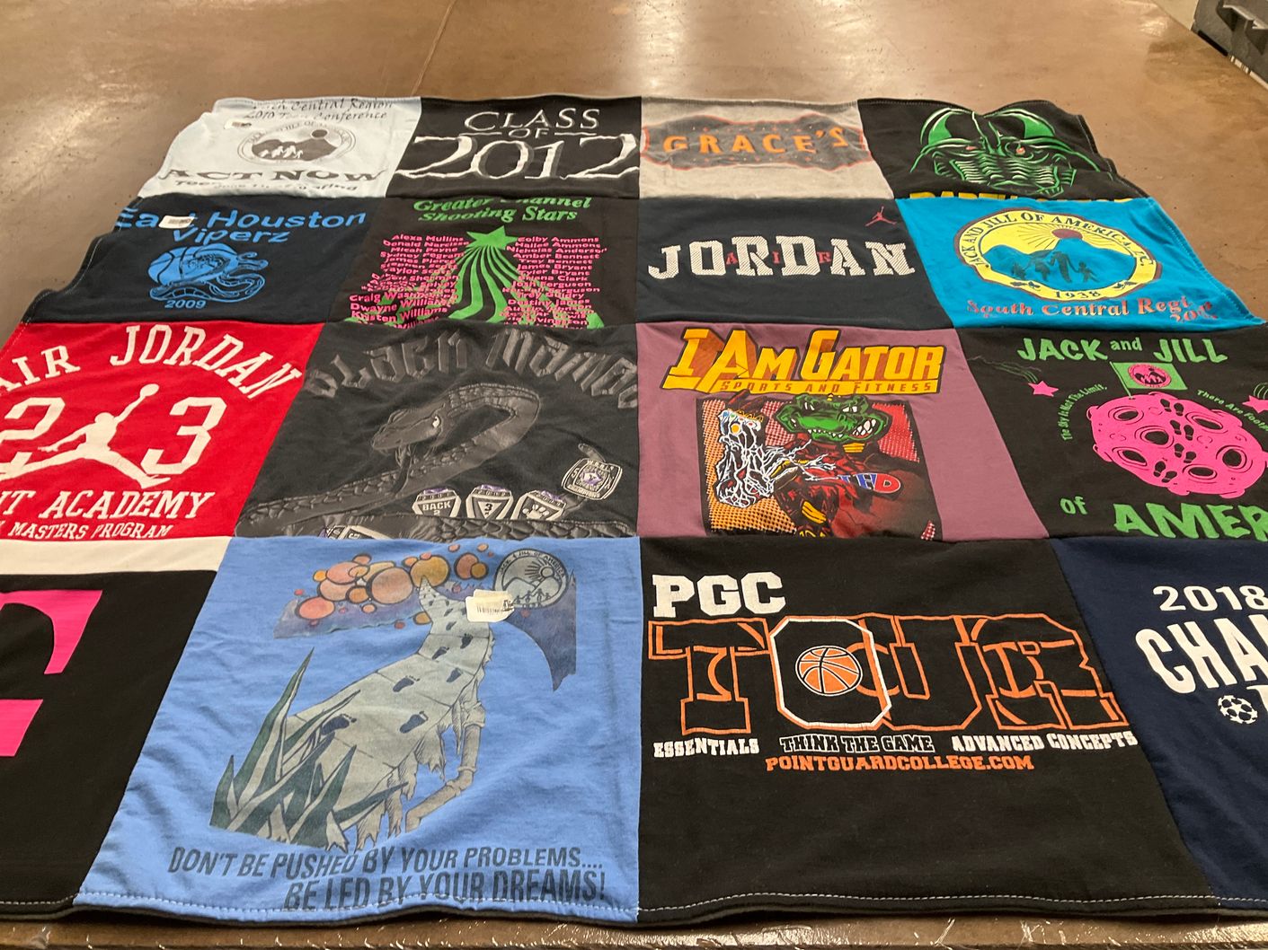 T-shirt quilt from academy by Raymond from TX