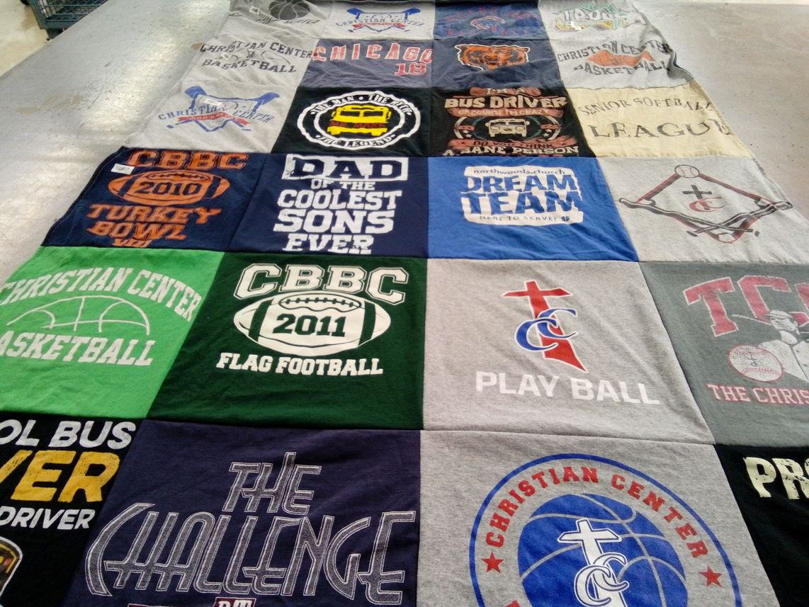 T-shirt quilt featuring cbbc by Kristy from IL