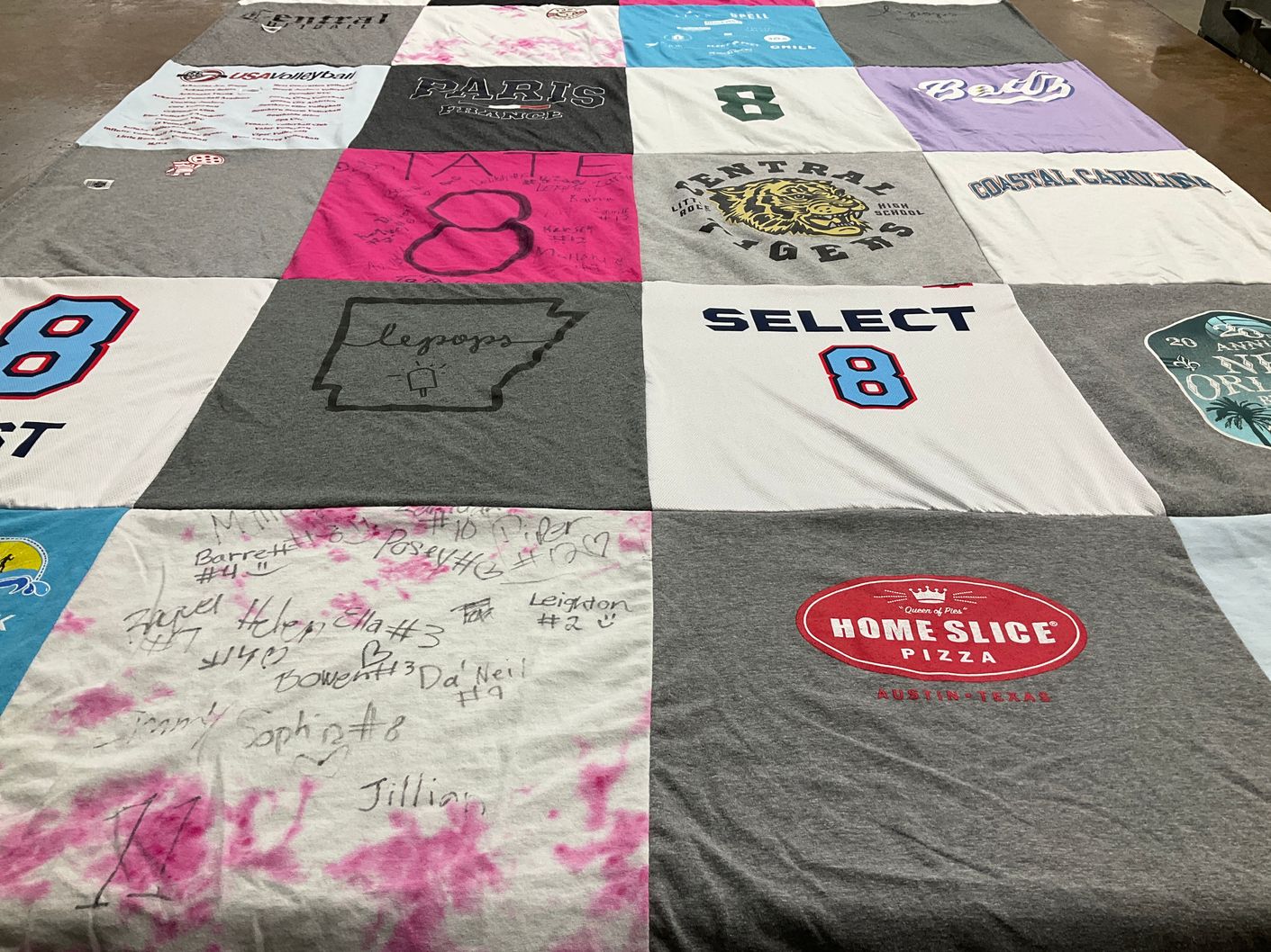 T-shirt quilt from central high school by ASHLEY from AR