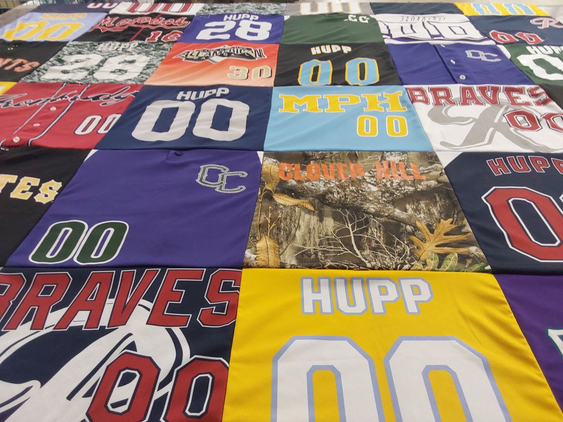 T-shirt quilt featuring braves by Jaime from VA