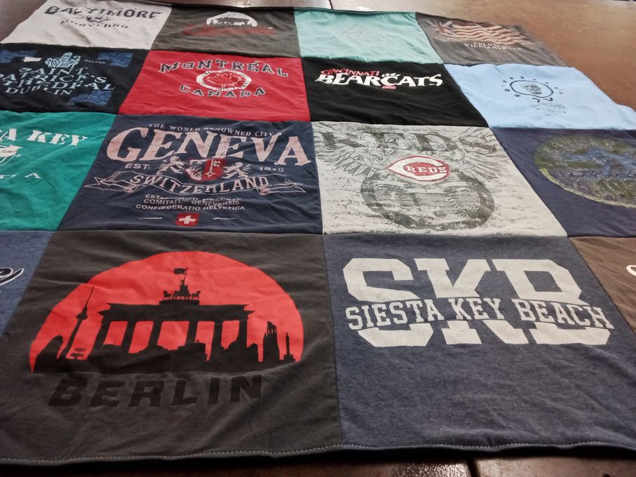 T-shirt quilt featuring cincinnati bearcats by Brenda from NY