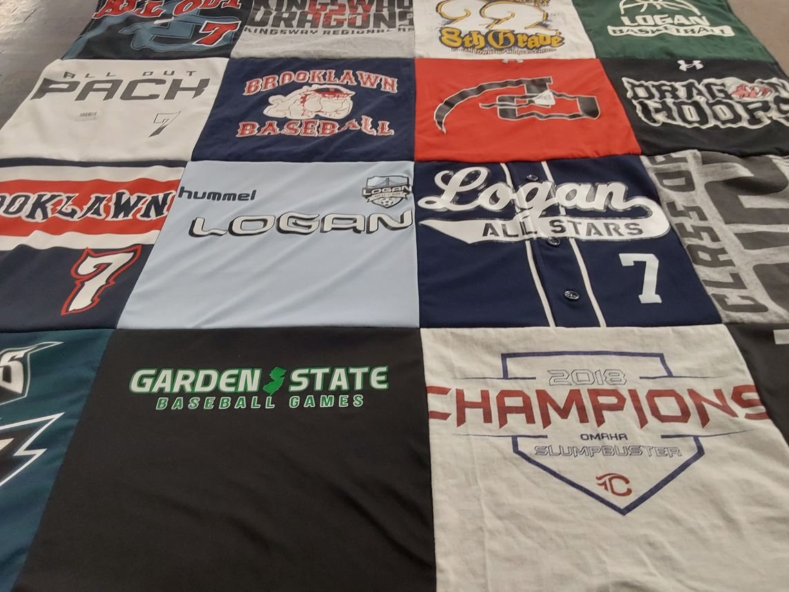 T-shirt quilt featuring logan all stars by Kim from NJ