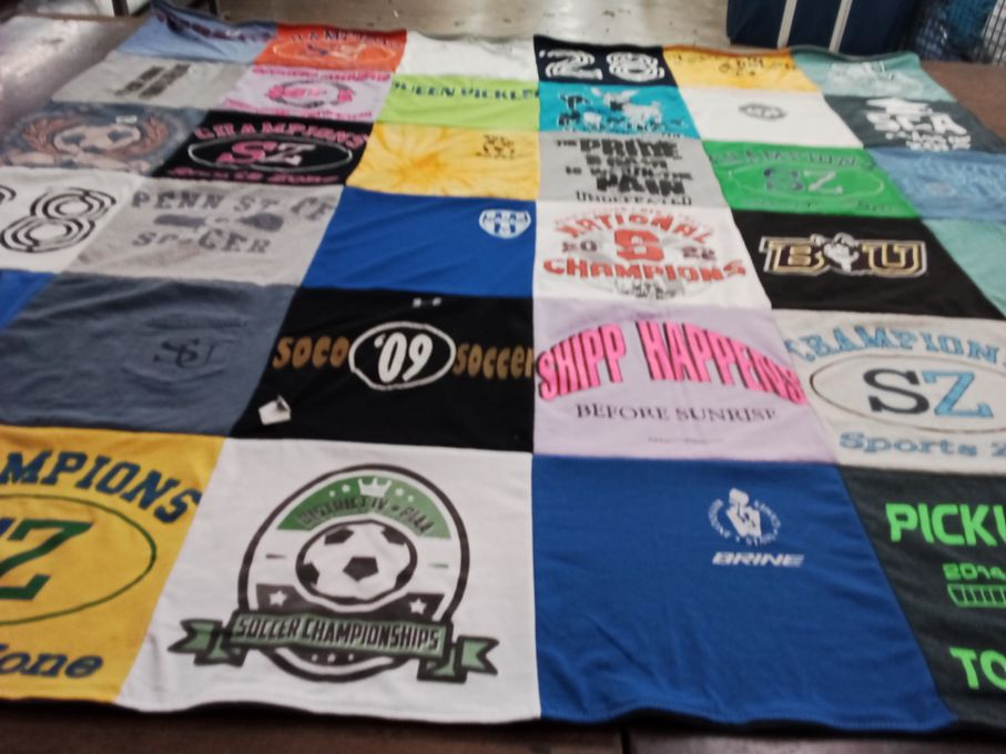 T-shirt quilt from bloom university by Bailey from PA