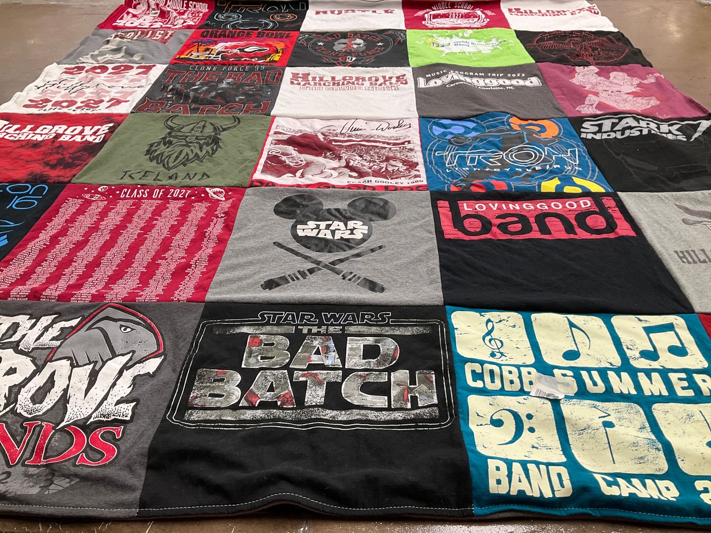 T-shirt quilt from hillgrove high school by April from GA