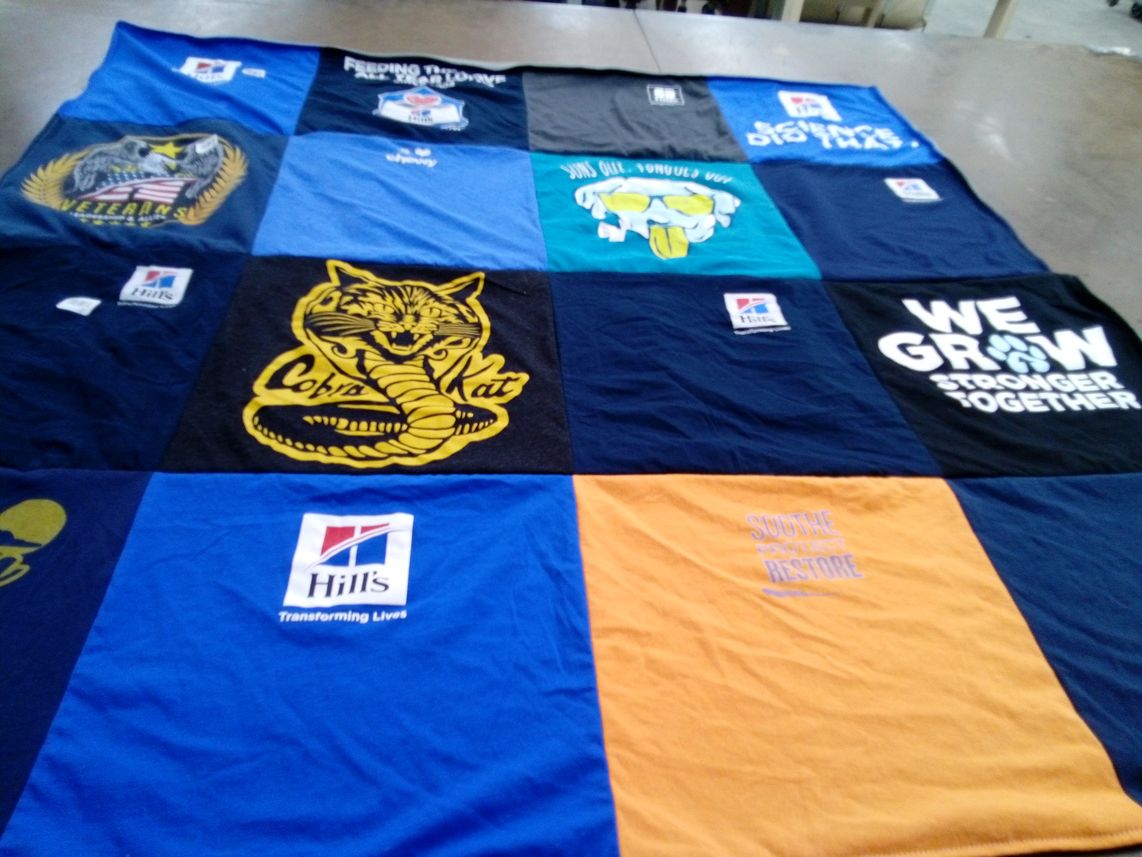 T-shirt quilt by Megan from KS