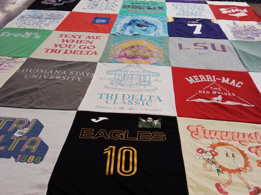 T-shirt quilt featuring eagles by Allison from LA