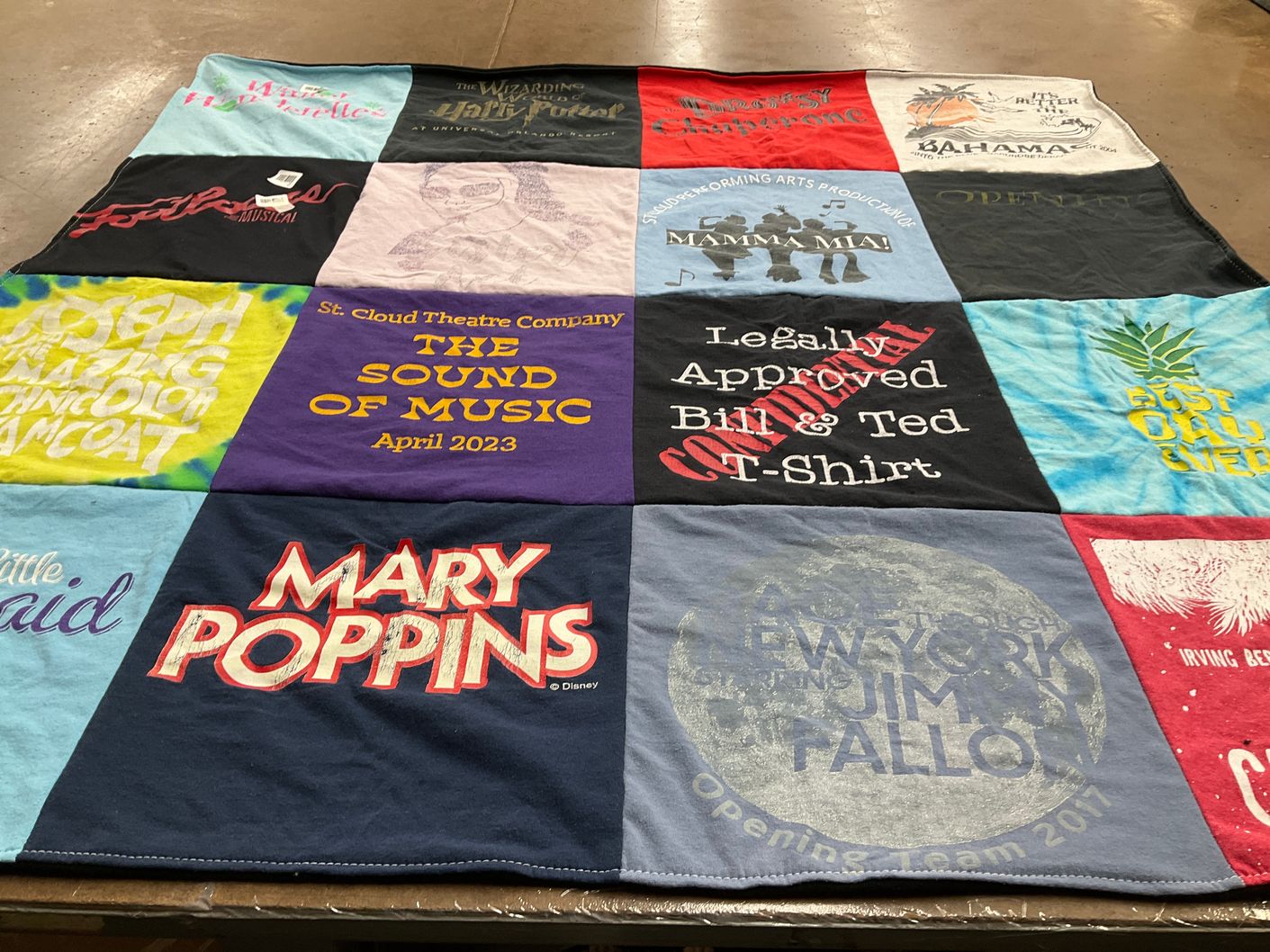 T-shirt quilt from university of disne by Shana from FL