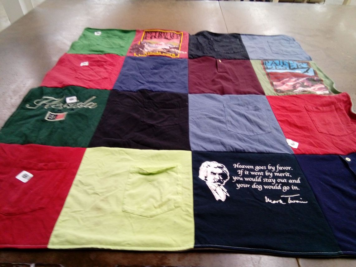 T-shirt quilt by Joy from AR